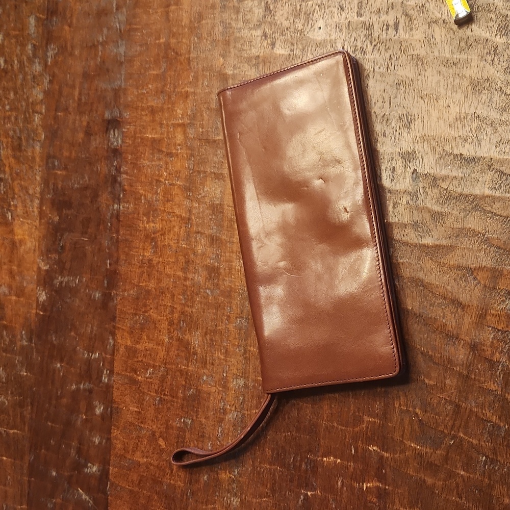 Hobo brown smooth leather wrislet